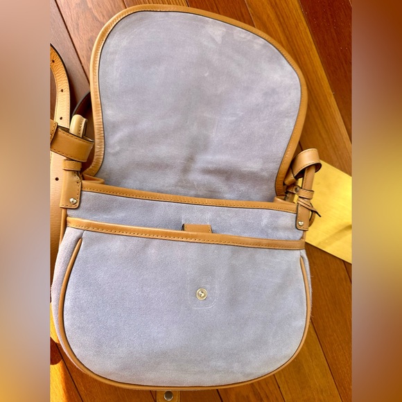 Michael Kors Lavender Suede and Leather Crossbody Bag - Picture 5 of 14